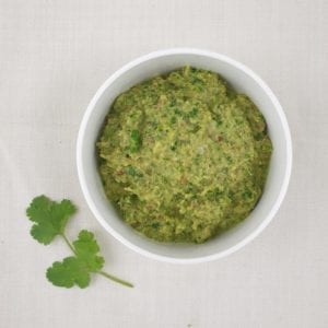 Wit kommetje met zelfgemaakte Thaise Curry paste