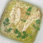 Ovenschaal met Thaise panga in kokossaus