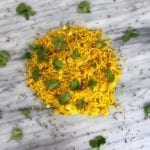 kruidige gele bloemkoolrijst