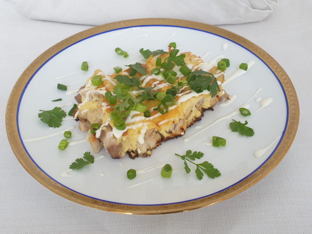 pittige kipfrittata
