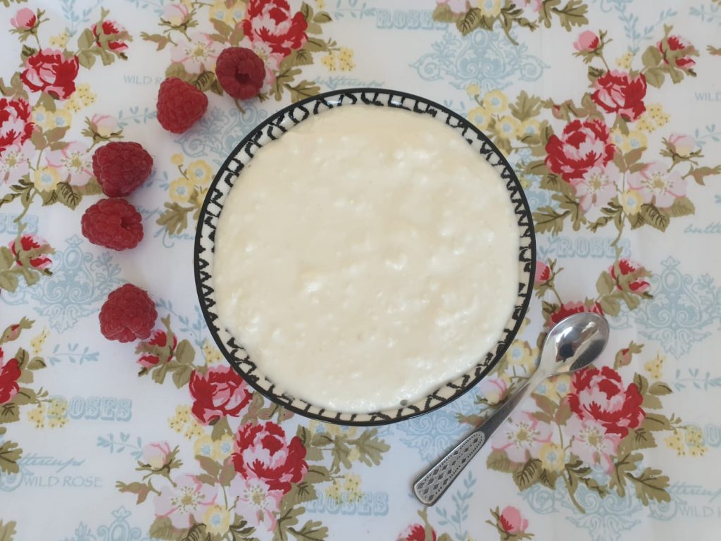 Kom met keto rijstepudding