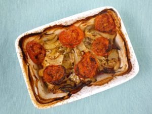 Kabeljauw met groenten uit de oven 11
