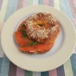 Bagel met zalm