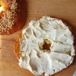 Bagel met laagje roomkaas