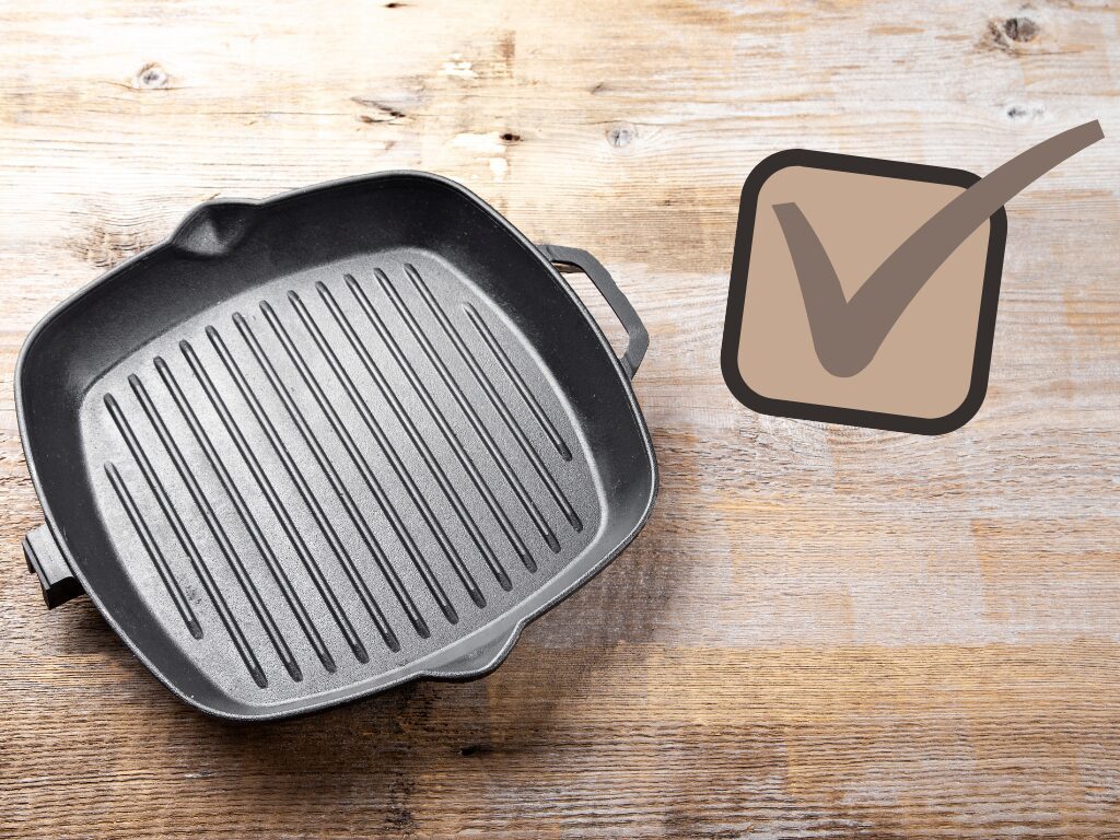 Gietijzeren grillpan