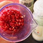 Granaatappelpitten pureren