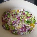 Braadpan met basis voor de gehaktsaus