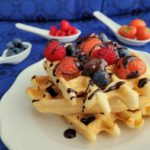 Keto wafels met bosvruchten