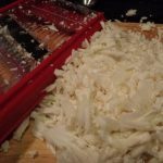 Bloemkool fijn snijden met de mandoline