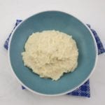 Knolselderij puree Kom met knolselderijpuree