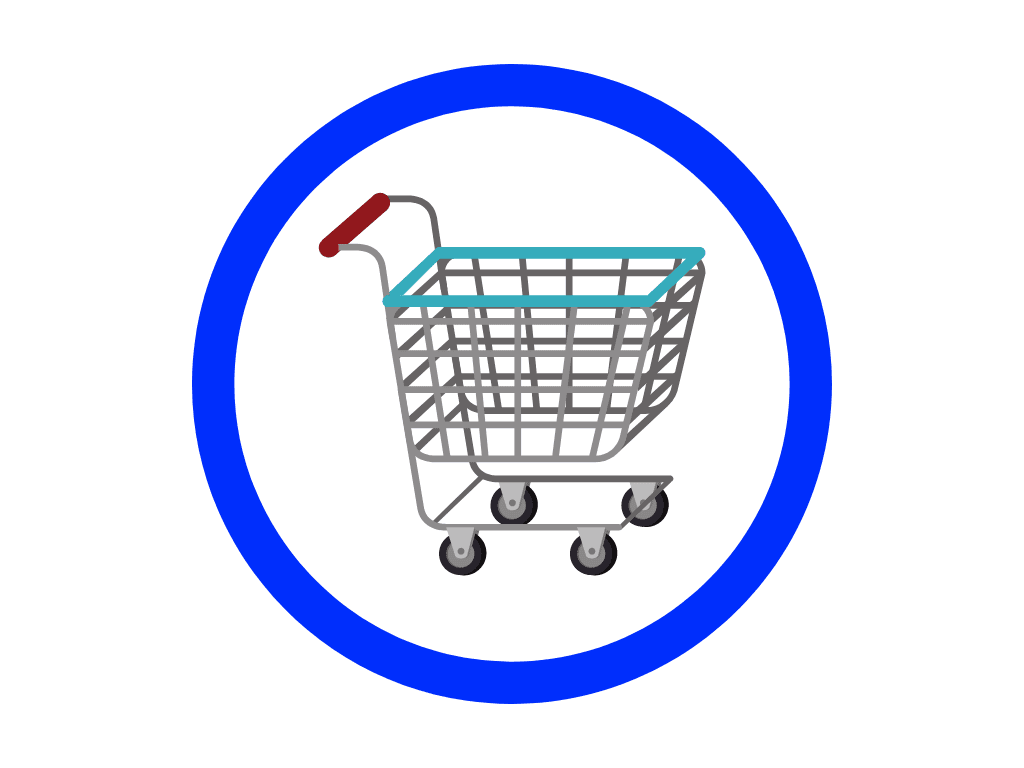 Eens in de week boodschappen doen