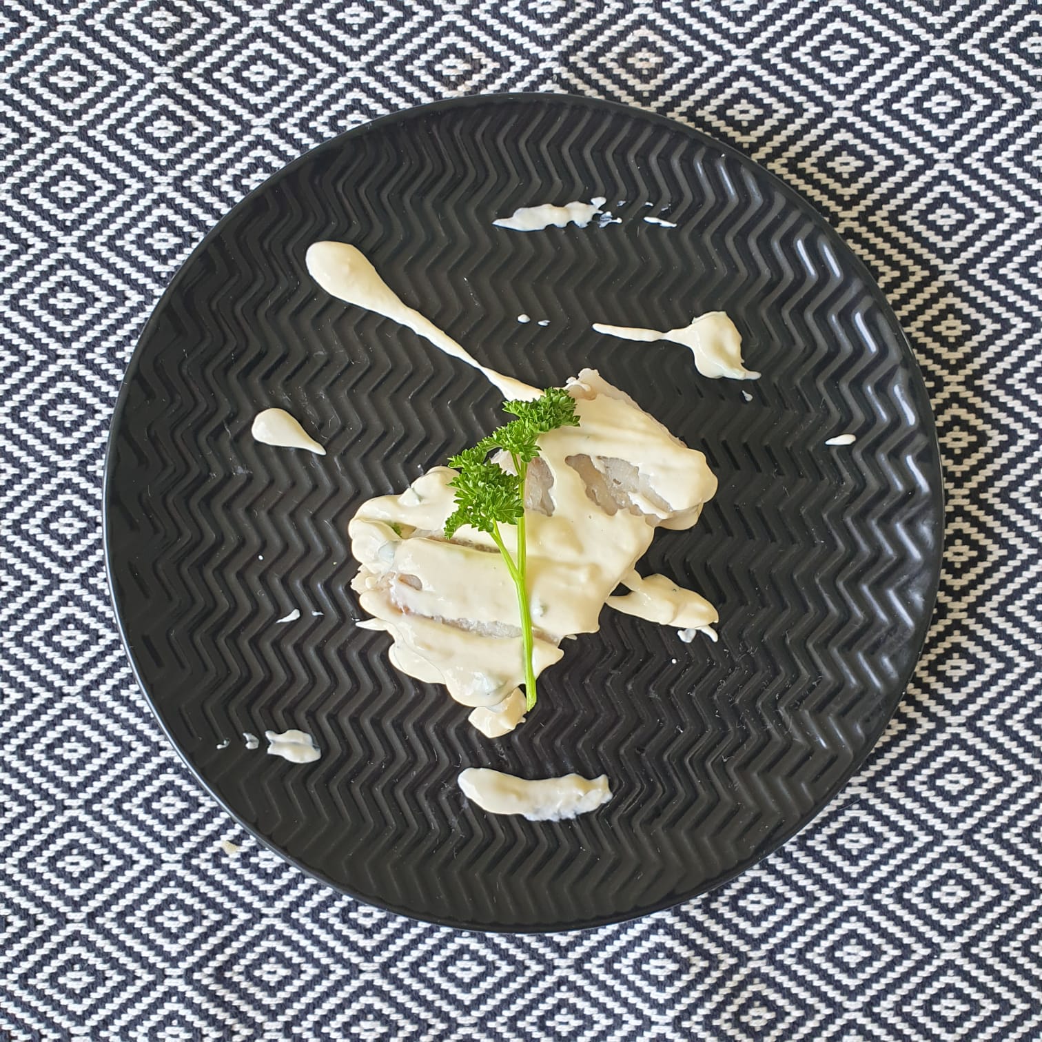 Koolvis met peterselie saus Koolvisfilet in peterselie saus