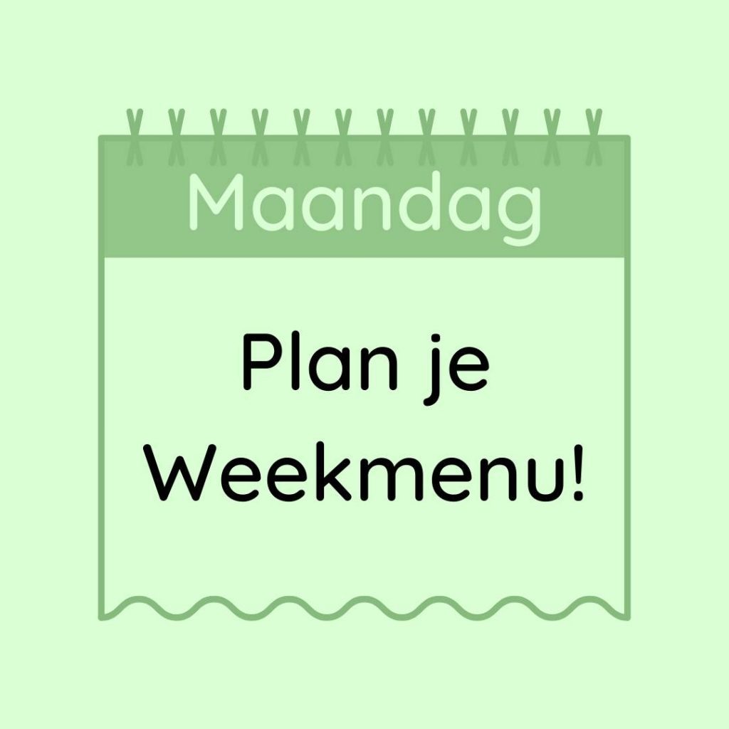 plan je weekmenu