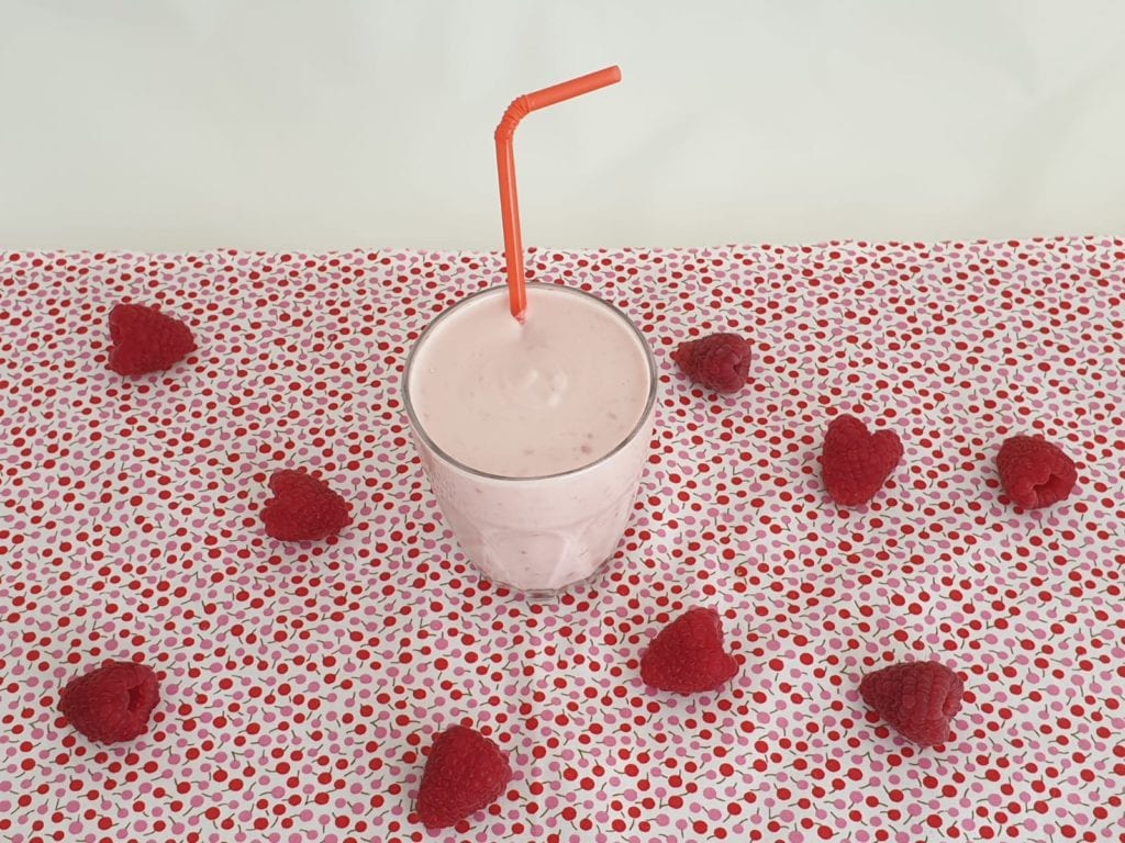 keto frambozen milkshake