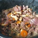 Braadpan met hertenvlees en groenten