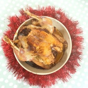 Gevulde kalkoen voor Kerst