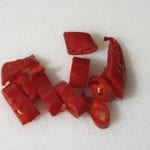 Snijplank met een rood pepertje
