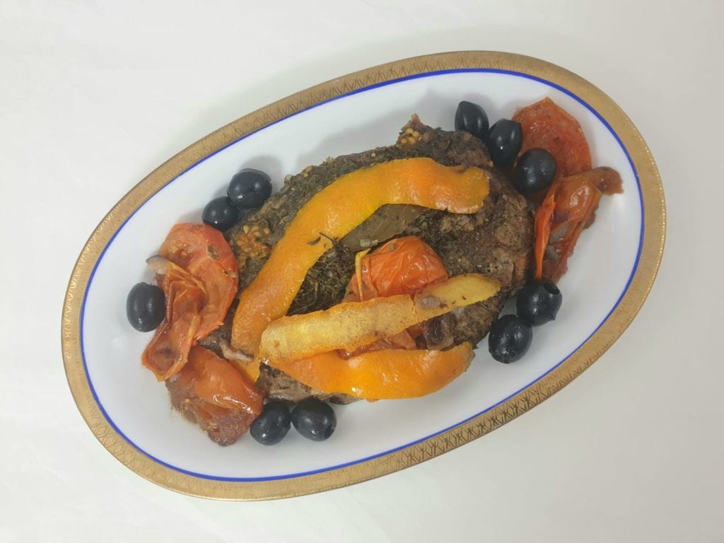 Schaal met Daube