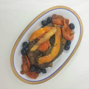 Schaal met Daube (Frans stoofvlees)