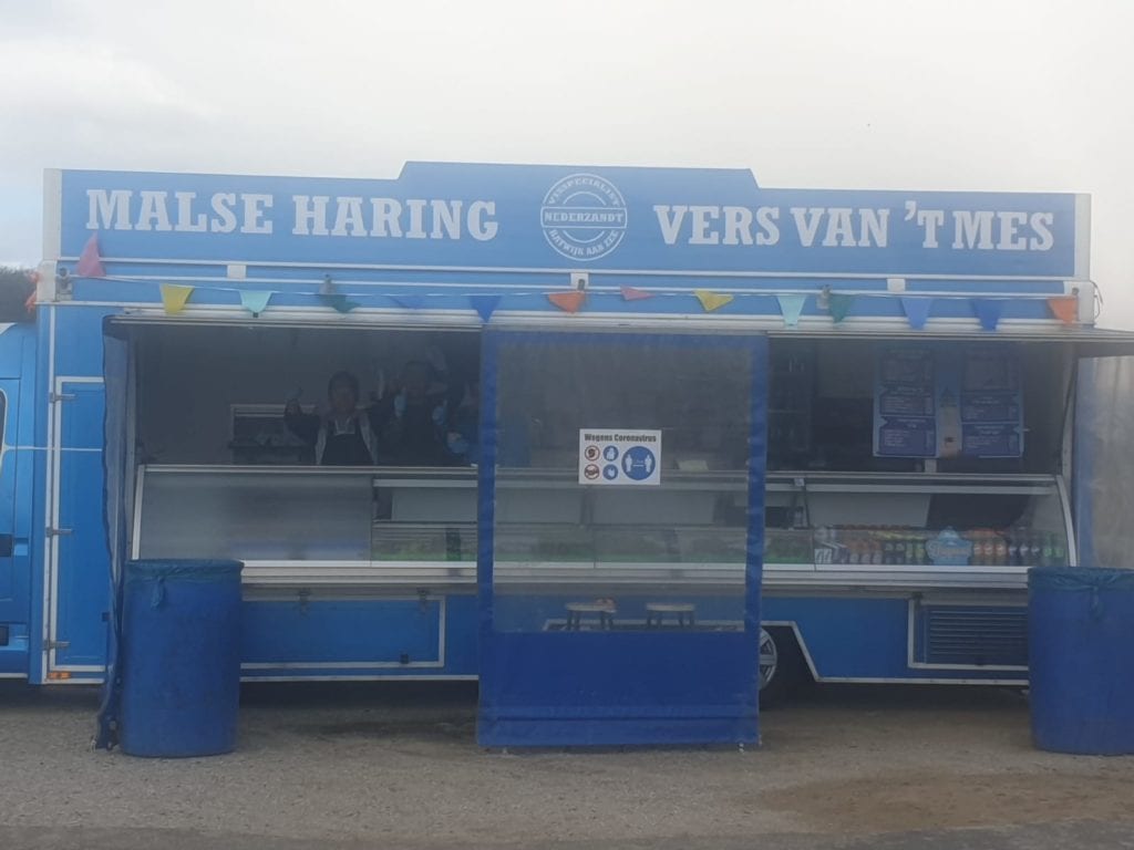Viskraam in Katwijk