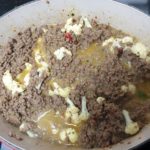 Braadpan met gehakt en bloemkool