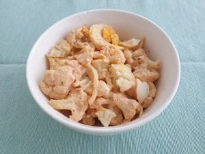 Schaaltje met keto Cajun aardappelsalade