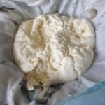 Nog iets natte paneer in een theedoek