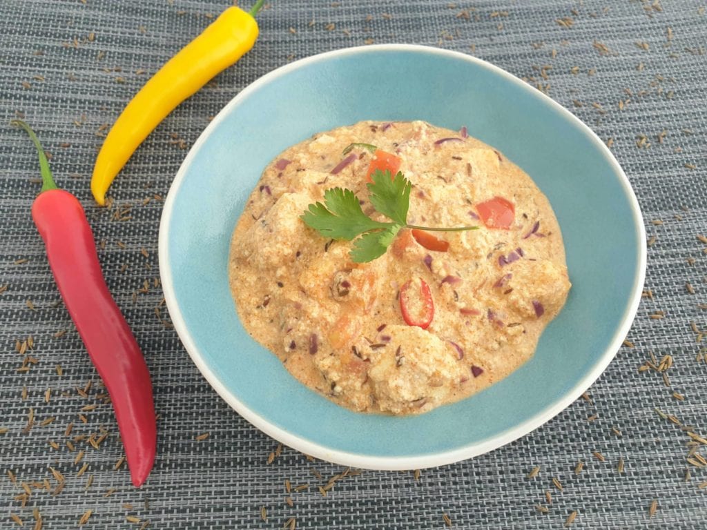 Kom met Paneer Bhurji