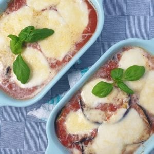 Keto parmigiana in ovenschaaltjes