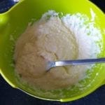Groene kom met stevig wafelbeslag