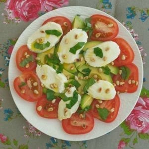 Mozzarella-avocado salade 1