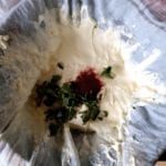 Labneh met sumac en majoraanblaadjes