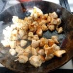 Koekenpan met kipfilet